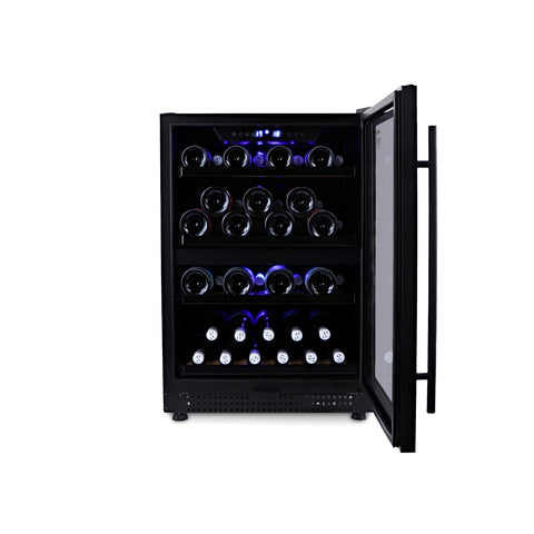 Riserva 154L Dual Zone Wine Fridge in Black (HUSWS54DMBZY)