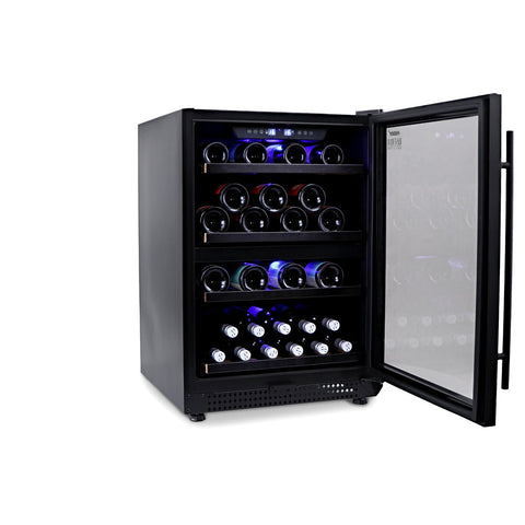 Riserva 154L Dual Zone Wine Fridge in Black (HUSWS54DMBZY)