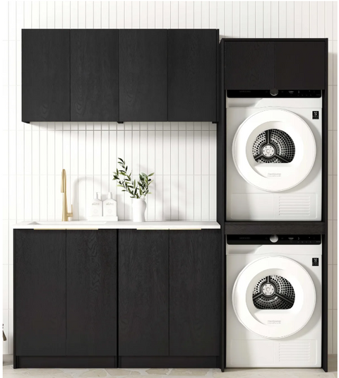 Hampshire Black Laundry Set 1960x600x2100 (Set C)