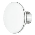 Zinc Alloy Furniture Knobs Material: Zinc alloy Finish: Chrome-plated, polishedNickel-plated, mattBrass, brushedBlack, matt Dimensions: Height: 22mmBase: 12mmKnob: 30mm Hafele