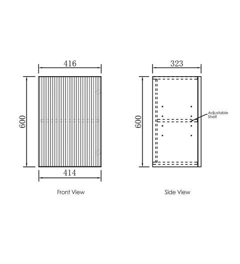 Havana Walnut Cabinet Laundry Set 1715x600x2100 (Style C)