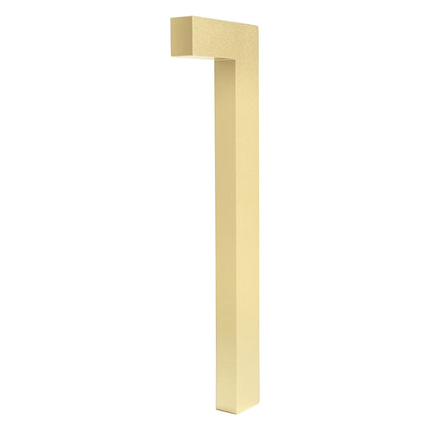 Solid Aluminium Floating House Number | Gold 15cm