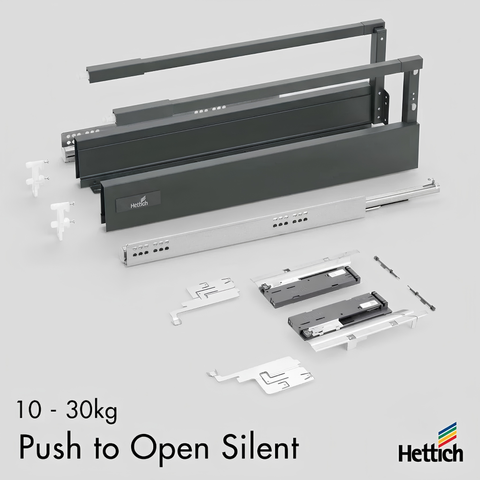 Atira Push-To-Open Silent Drawer Box 10-30kg — Anthracite