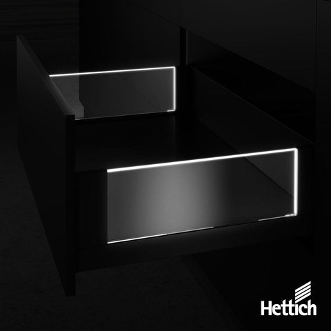 Hettich AvanTech YOU Illumination Inlay Drawer Side