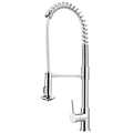 Hafele Mixer Tap Chrome Gooseneck Dual Sprayer Style: Flexible Gooseneck Material: Brass Colour: Chrome Features: Polished finish5 Star WELS Water Rating (5.5L/min)Ceramic cartridge typePull out spray hoseDual spray function Dimensions: Spout height: 116m