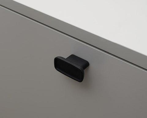 Furnipart Ink Knob. Finish: Black. Length: 64mm