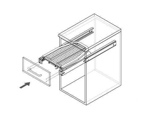 Kia Ora Folding Pop-Up Ironing Board – For Drawer Front Installation