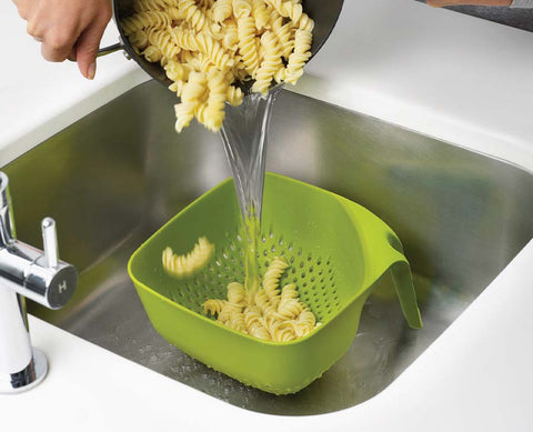 Square Green Colander