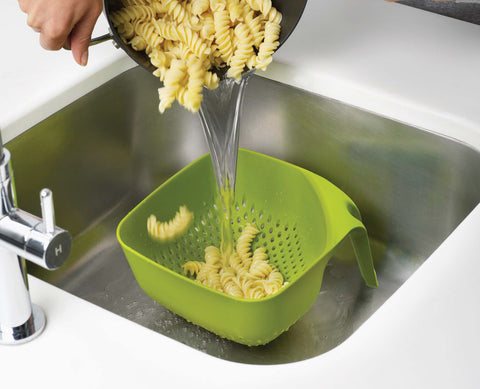 Square Green Colander
