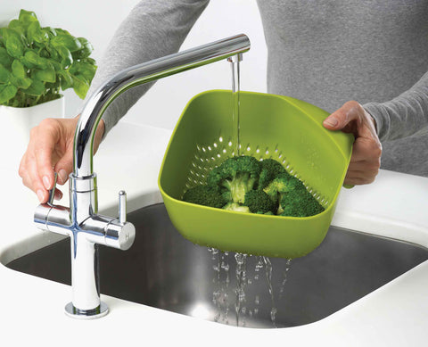Square Green Colander
