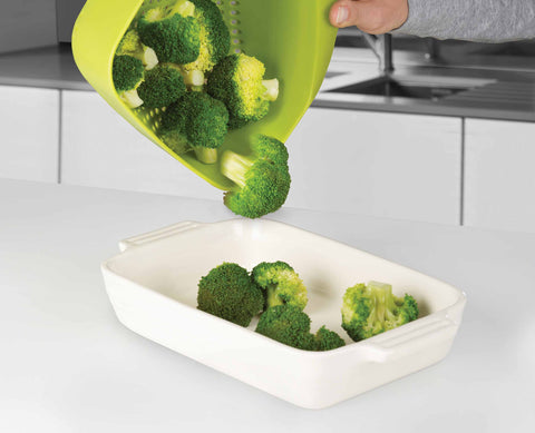 Square Green Colander