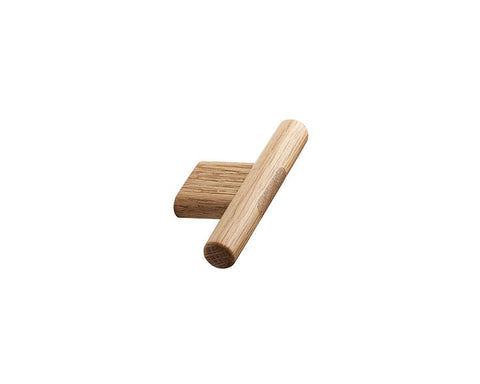 Furnipart Join Knob. Finish: Oak Clear Lacquered. Length: 80mm