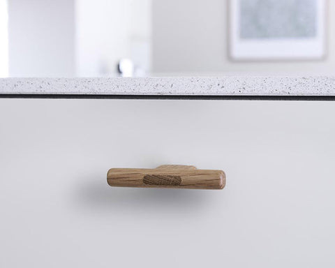 Furnipart Join Knob. Finish: Oak Clear Lacquered. Length: 80mm