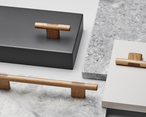 Furnipart Join Knob. Finish: Oak Clear Lacquered. Length: 80mm