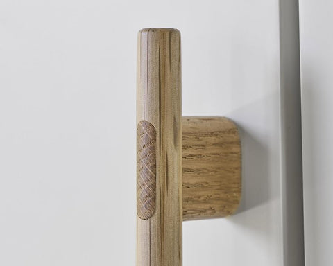 Furnipart Join Knob. Finish: Oak Clear Lacquered. Length: 80mm