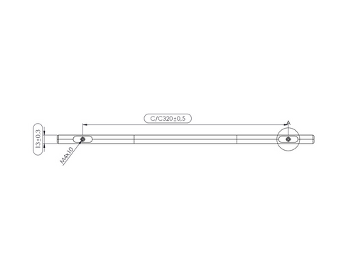 Furnipart Join Handle. Finish: Oak Clear Lacquered