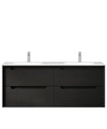 KAKADU Double Bowl Wall Hung Vanity 1200mm Black Oak