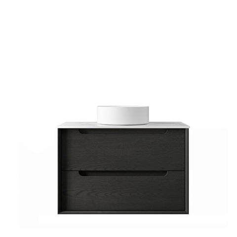 KAKADU Wall Hung Vanity 750mm Black Oak