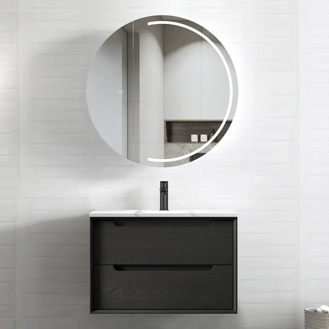 KAKADU Wall Hung Vanity 750mm Black Oak