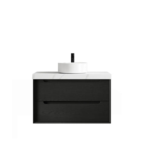 KAKADU Wall Hung Vanity 900mm Black Oak