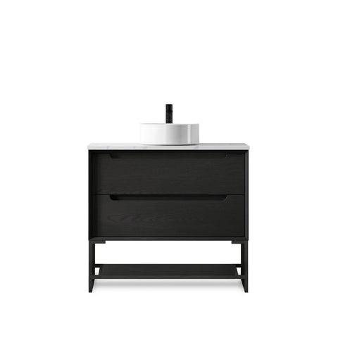KAKADU Wall Hung Vanity 900mm Black Oak