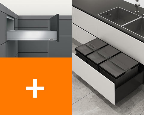 Blum LEGRABOX pure M Height 90.5MM drawer