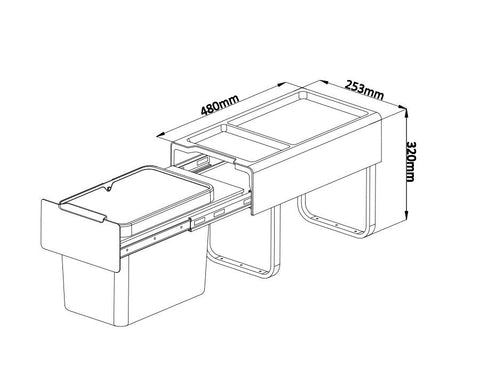 Kia Ora OPTIO Kitchen Bins