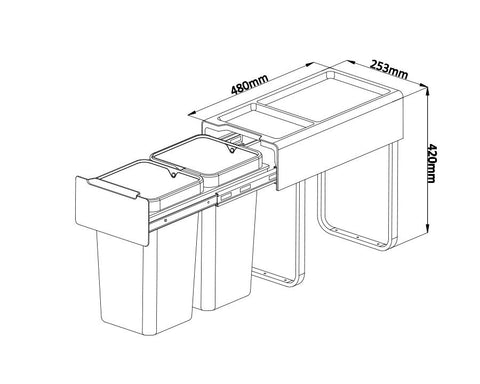 Kia Ora OPTIO Kitchen Bins