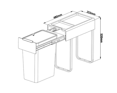 Kia Ora OPTIO Kitchen Bins