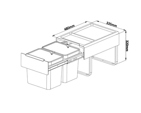 Kia Ora OPTIO Kitchen Bins