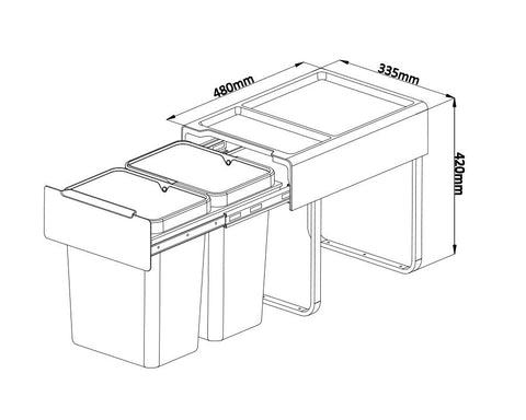 Kia Ora OPTIO Kitchen Bins