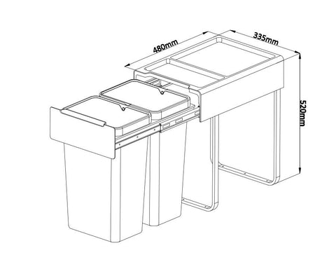 Kia Ora OPTIO Kitchen Bins