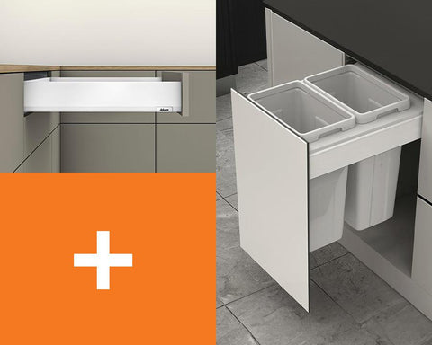 Kia Ora Kitchen Bin with Blum MERIVOBOX Drawer