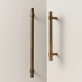 Kia solid brass handle in bronze finish, sleek and durable door or drawer handle