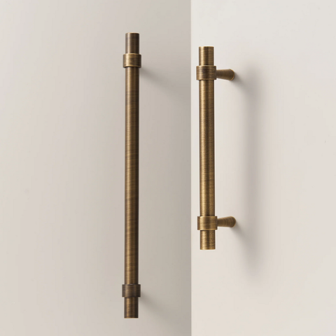 Kia solid brass handle in bronze finish, sleek and durable door or drawer handle