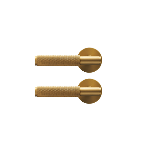 Knox Solid Brass Door Lever I | Gold [DISCONTINUED]