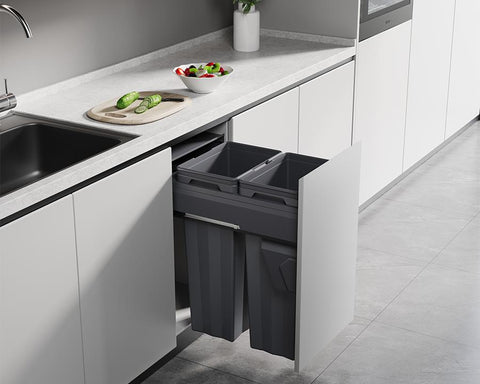 Kia Ora VITA Kitchen Bin in Dark Grey