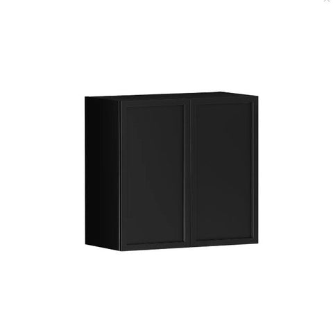 Hampshire Black Laundry Wall Cabinet (632x322x600)