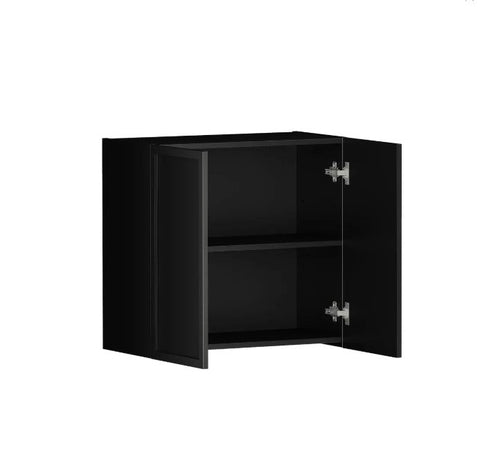 Hampshire Black Laundry Wall Cabinet (632x322x600)