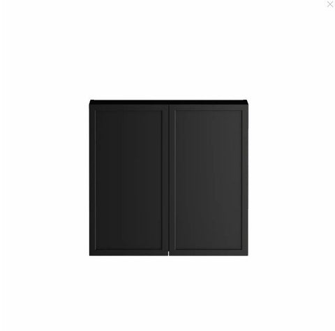 Hampshire Black Laundry Wall Cabinet (632x322x600)