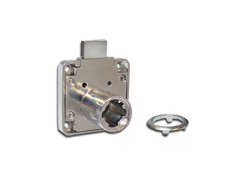 Armstrong Drawer Lock Housing. Ø19mm x 22mm Barrel Length. Inc.l Rosette.