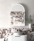 Archie LED Shaving Cabinet 900x600mm LED Shaving Cabinet Otti Australia Satin White  