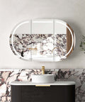 Bondi LED Black Oak Shaving Cabinet LED Shaving Cabinet Otti Australia 1200mm  