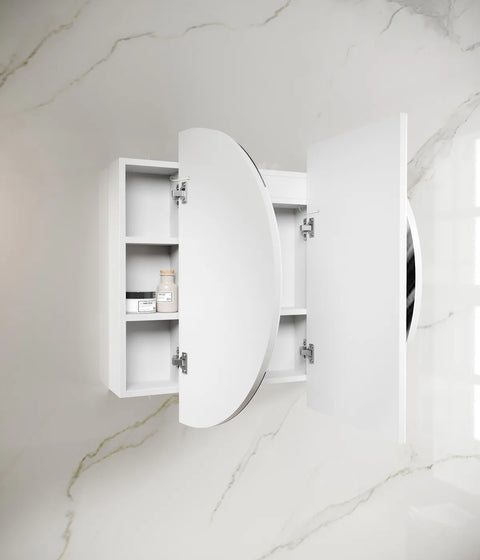 LED COOGEE Shaving Cabinet 1200mm Natural Oak/ Black Oak/ Matte White