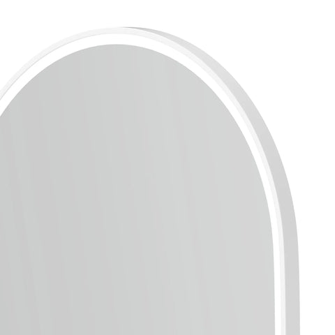 NOOSA LED Oval Metal Frame Mirror 1200x750mm Brushed Gold