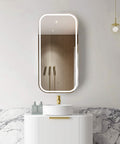 Newport LED Shaving Cabinet 900x450mm LED Shaving Cabinet Otti Australia Natural Oak  