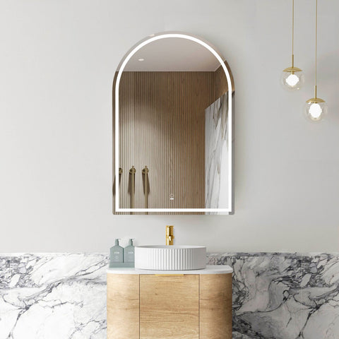 LED ARCHIE Natural Oak Shaving Cabinet 900x600mm (3 Colour Function)
