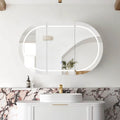 LED COOGEE Shaving Cabinet 1200mm Matte White (3 Colour Function)