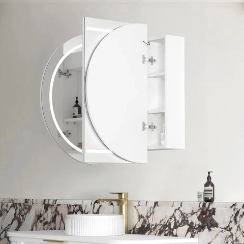 LED COOGEE Shaving Cabinet 1200x750mm Matte White (3 Colour Function)