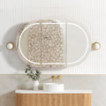 LED COOGEE Shaving Cabinet 1200mm Natural Oak (3 Colour Function)